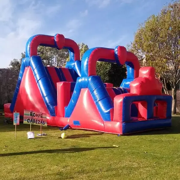 Mega Obstáculos doble resbaladilla -Q